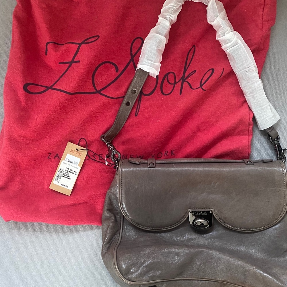 New Z Spoke by Zac Posen Grey satchel